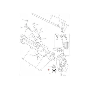 Massey Ferguson - O Ring Pivot Bearing - 3009744X1 - Farming Parts