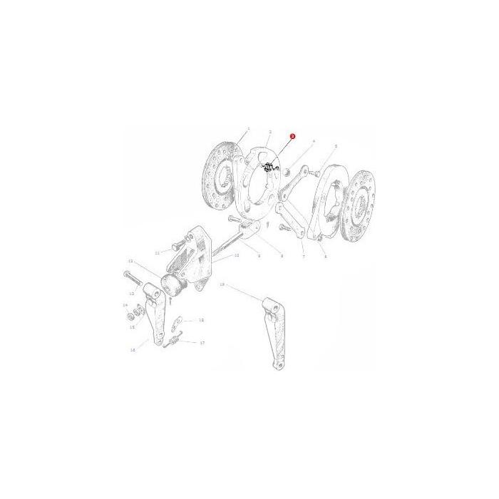 Massey Ferguson - Spring Brake Actuator - 1005510M1 - Farming Parts