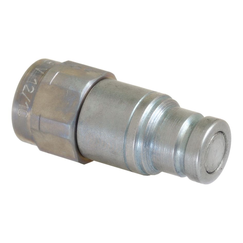 A close-up view of the Sparex Stauff Flat Faced Coupling Male with a 3/8'' Body and 1/2'' BSP Female Thread, identified by Sparex Part No. S.30538, featuring a push-to-connect mechanism.