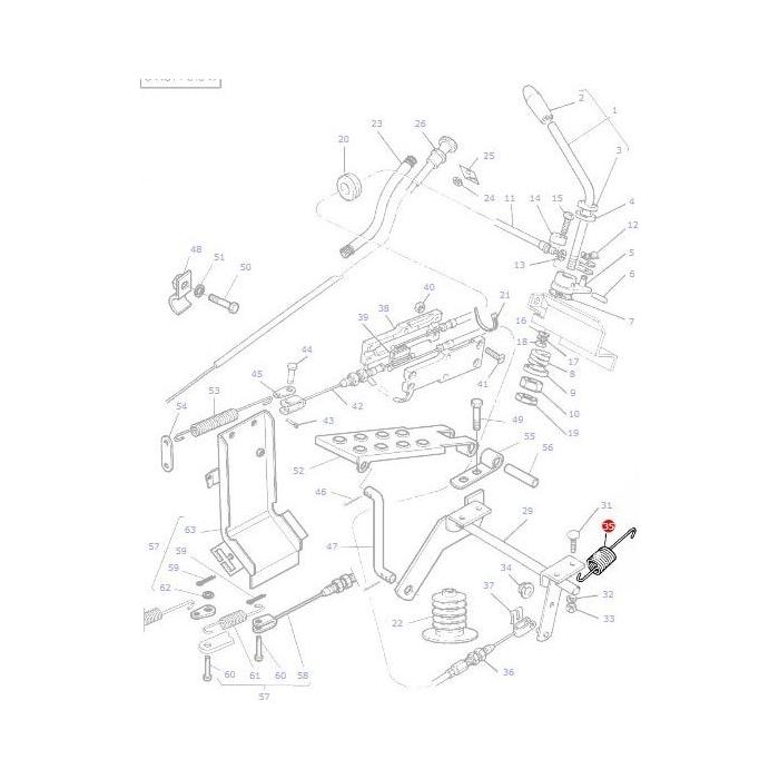 Massey Ferguson - Spring - 1695472M1 - Farming Parts