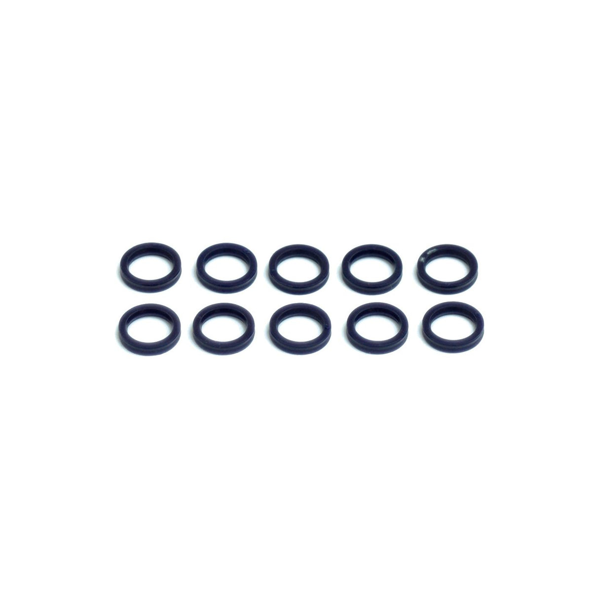 An image displaying ten identical black "Gasket - 1/2'' - 2FFN-12-M | Sparex Part No.S.31081" O-rings arranged in two rows of five, commonly used as gaskets by Sparex.