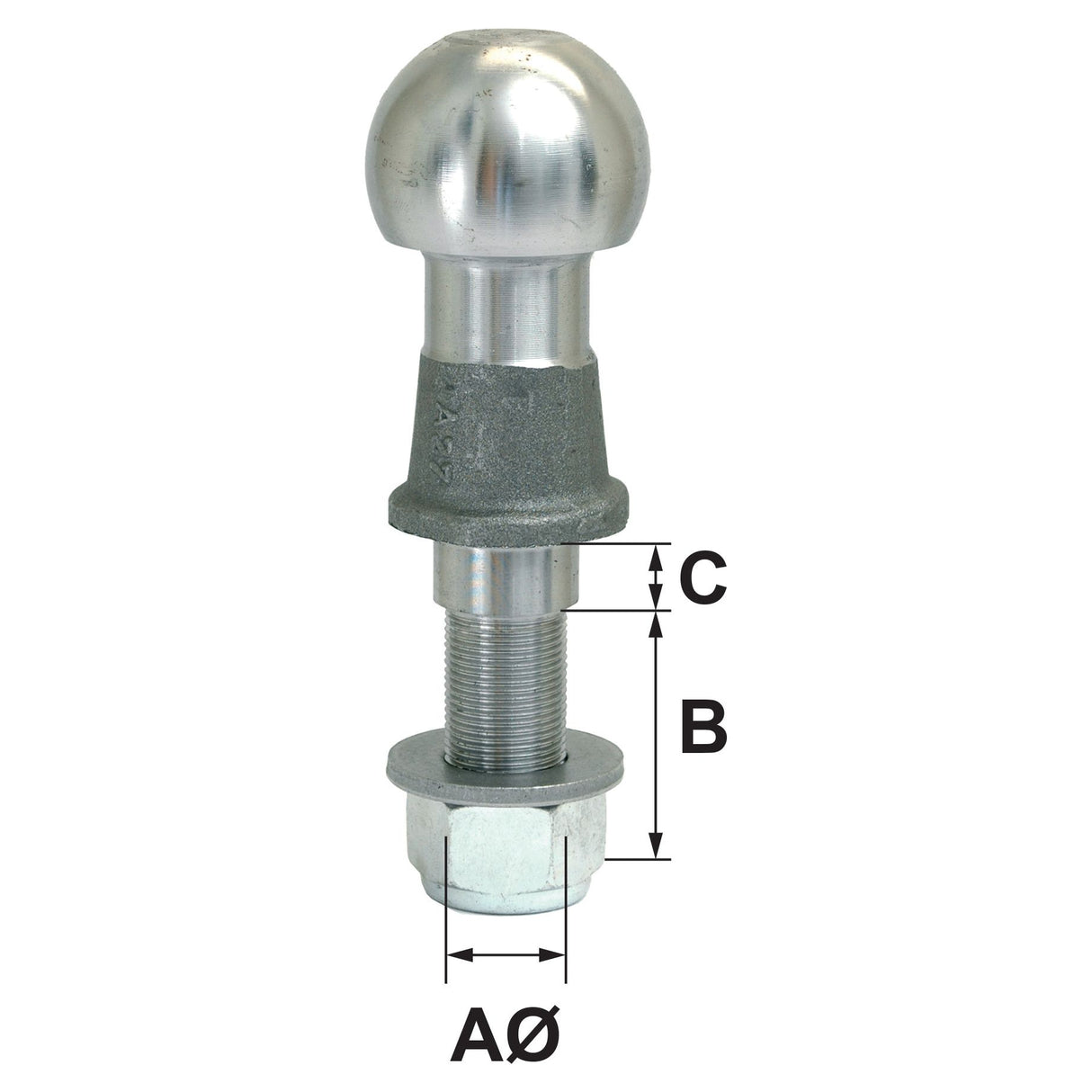 Ball Hitch Pin, 2000Kg (Short)
 - S.31131 - Farming Parts