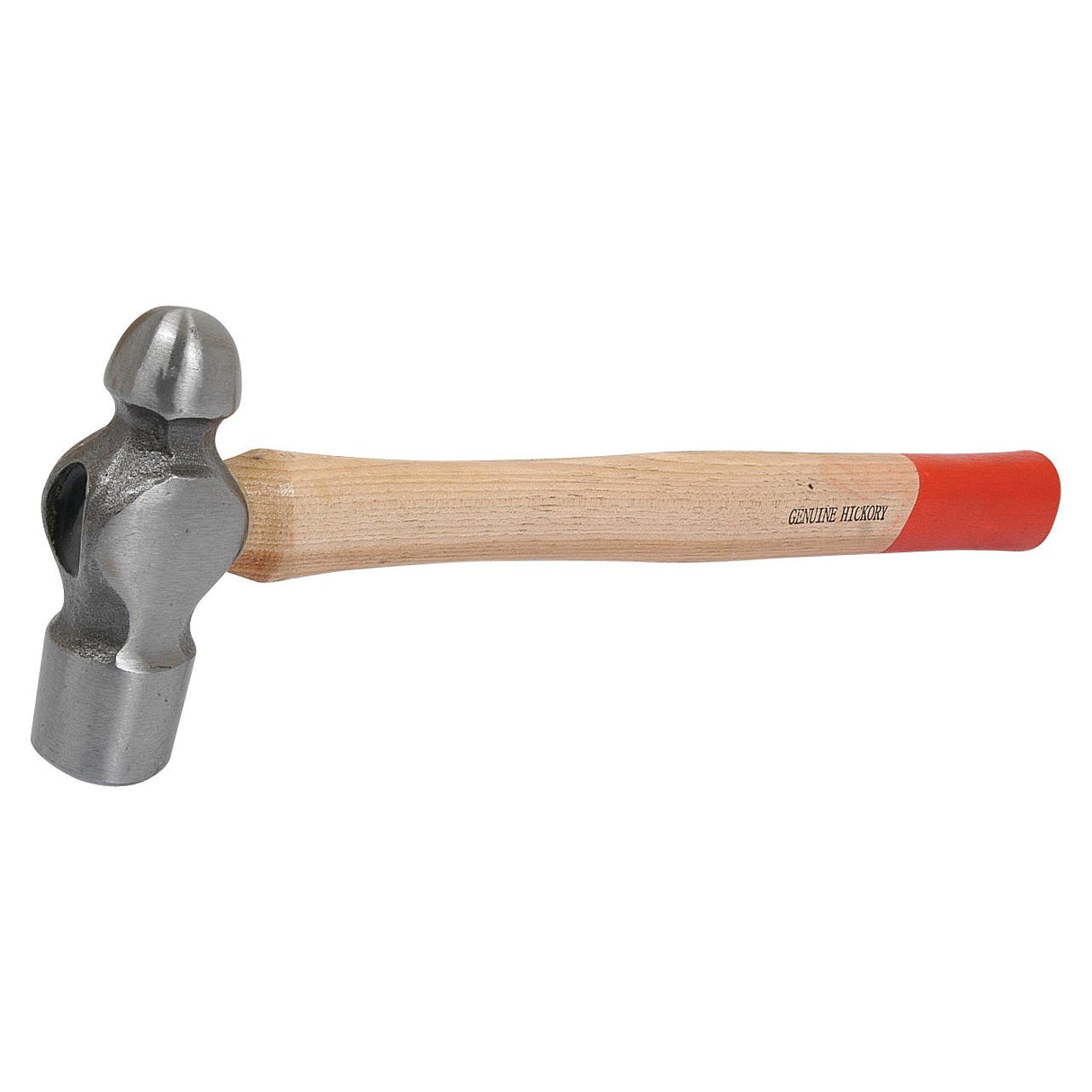 The Sparex Ball Pein Hammer - 32oz (S.3127) features a wooden handle with a red-tipped end and a silver metallic head. It includes a round peen on one side and a flat striking surface on the other, making it durable and ideal for metalworking tasks.
