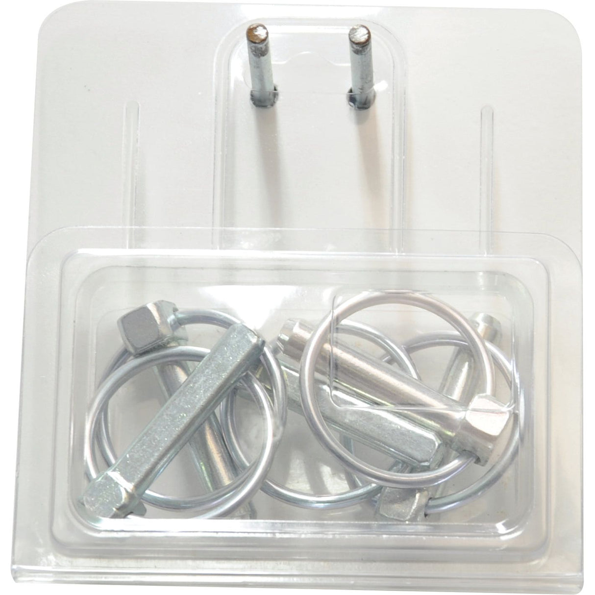 A clear plastic packaging, branded by Sparex, contains Round Linch Pins (Ø9.5mm x 44.5mm) and two additional pins at the top, totaling five pieces under the product name Sparex Part No.S.3291.