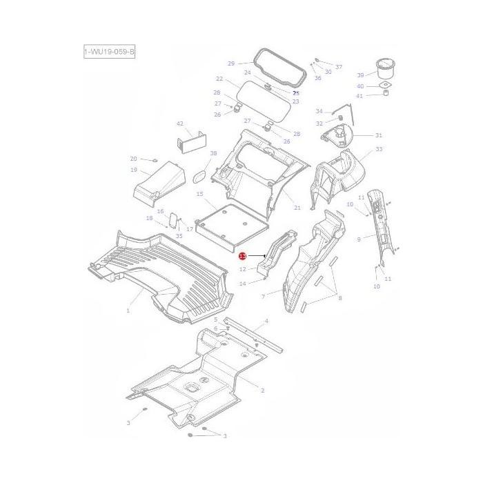 Massey Ferguson - Cladding Screw M4x20 - 4289783M1 - Farming Parts