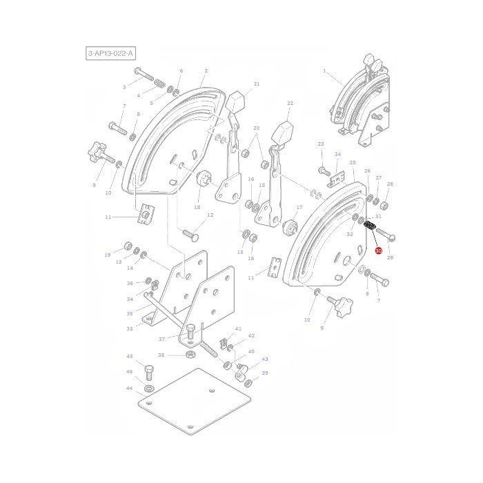 Massey Ferguson - Spring Quadrant - 3815766M1 - Farming Parts