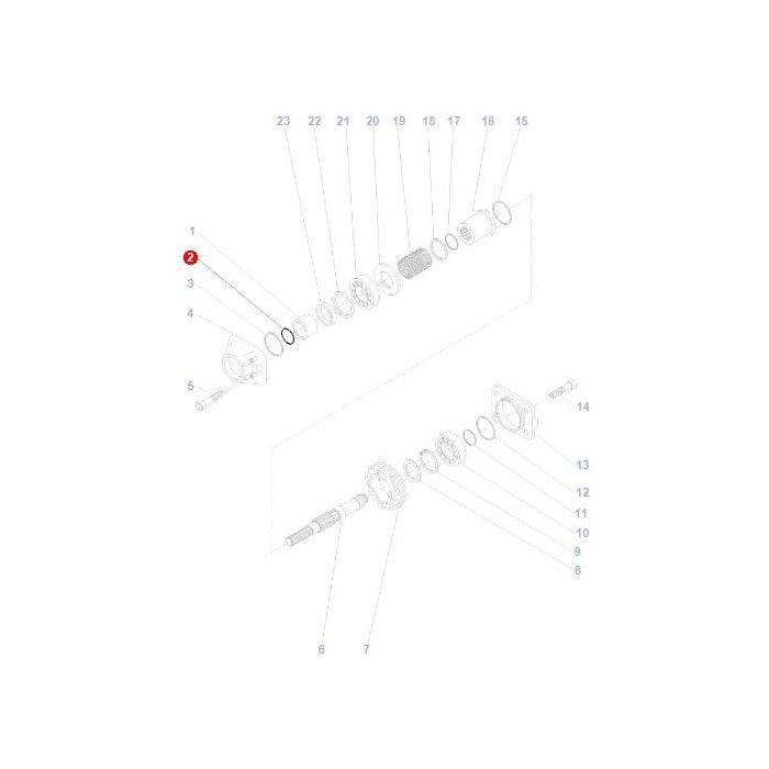 Massey Ferguson - ORing Rangebox - 366798X1 - Farming Parts