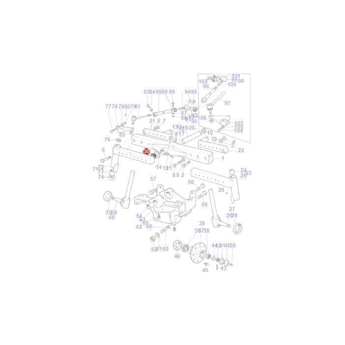 Massey Ferguson - Circlip Pivot Pin - 1442689X1 - Farming Parts