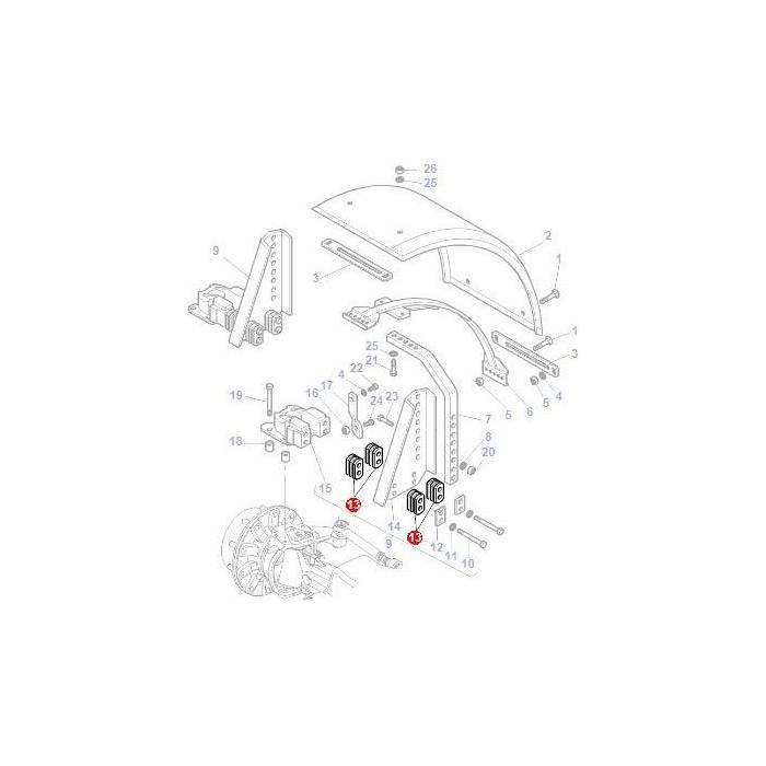 Massey Ferguson - Spacer - 3785051M1 - Farming Parts