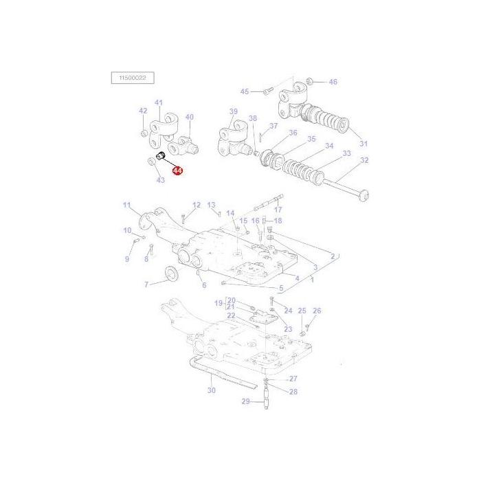 Massey Ferguson - Bush Top Link Yoke - 180974M1 - Farming Parts