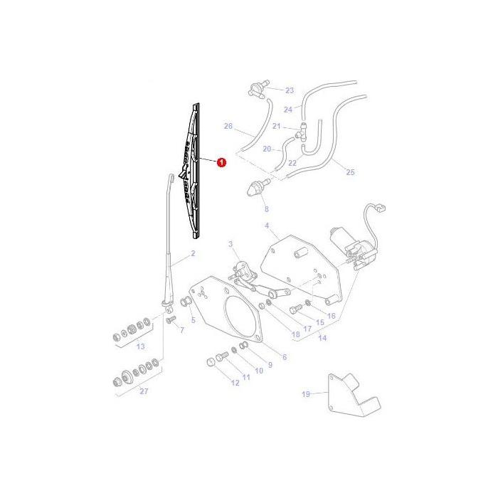 Massey Ferguson - Wiper Blade - 4275053M1 - Farming Parts