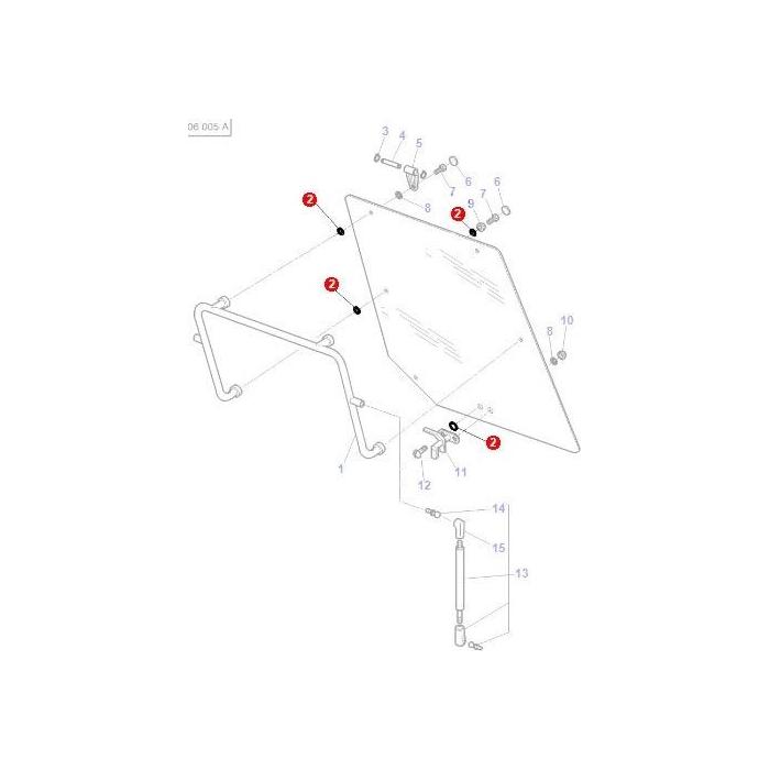 Massey Ferguson - Washer - 3806542M1 - Farming Parts