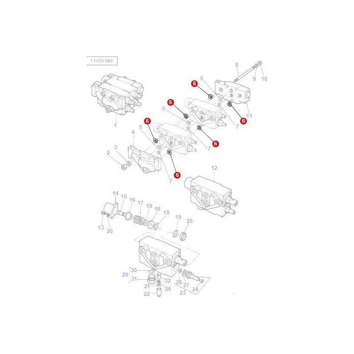 Massey Ferguson - ORing - 1888706M1 - 70930897 - Farming Parts