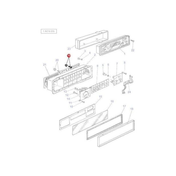 Massey Ferguson - Bulb Instrument Panel - 3600463M91 - Farming Parts