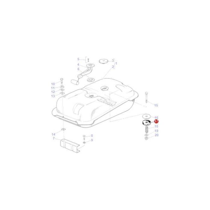 Massey Ferguson - Rubber Washer - 890485M1 - Farming Parts