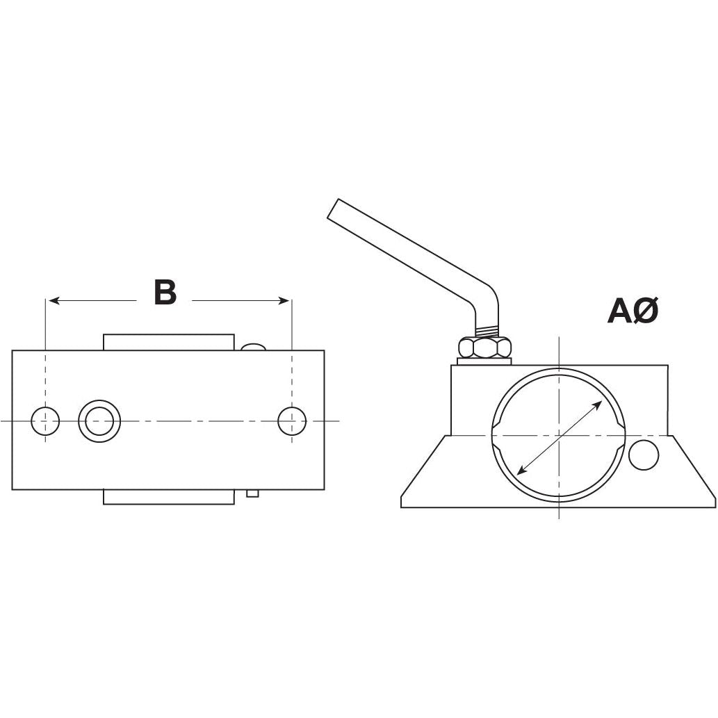 Wheel Jack Bracket
 - S.4067 - Farming Parts