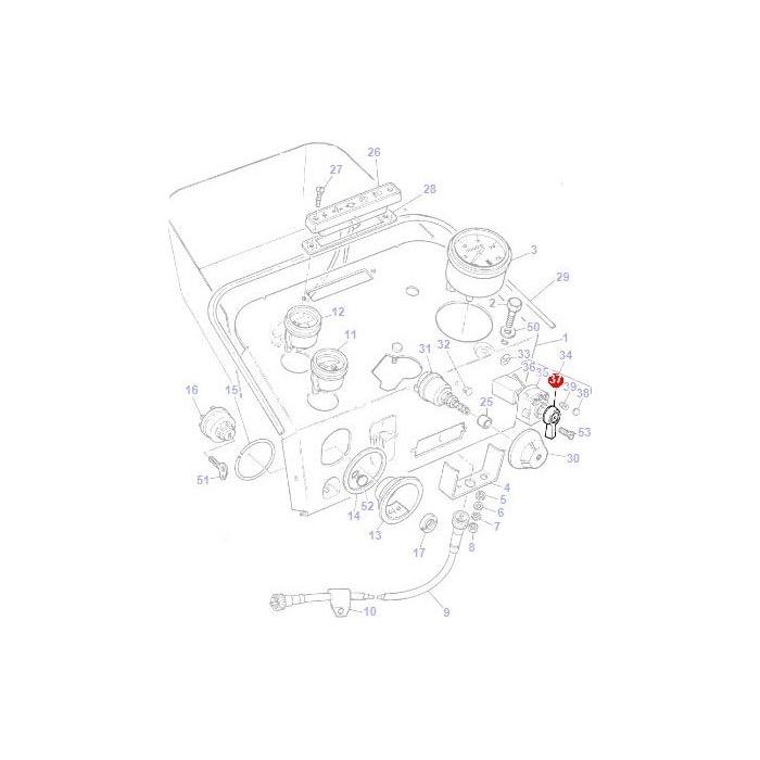 Massey Ferguson - Knob Indicator - 3104649M1 - Farming Parts