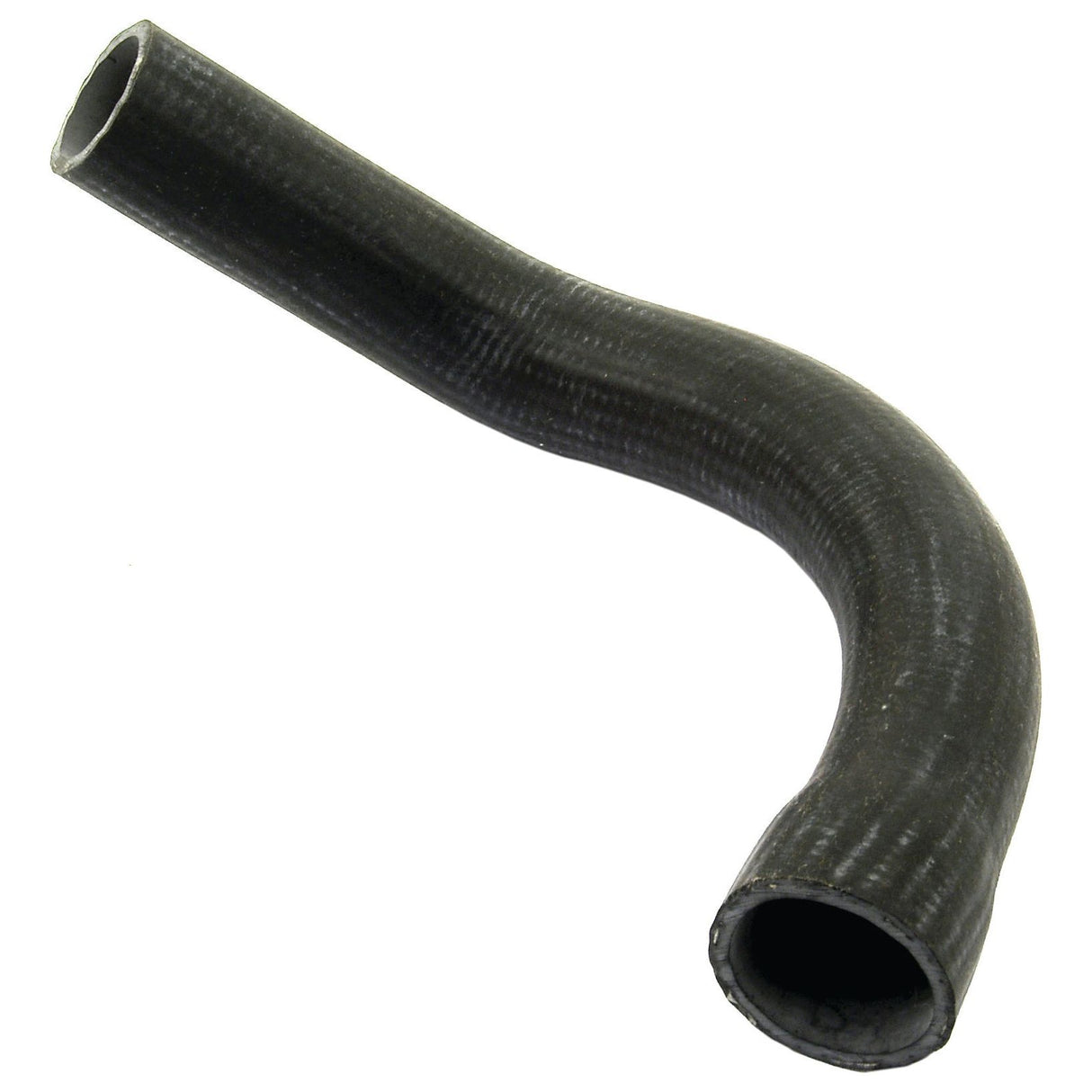 The Sparex Bottom Hose (Sparex Part No. S.41831) is a black, curved rubber hose commonly used in automotive or plumbing applications. It features a smooth exterior and a cylindrical shape, with an inner diameter of 31.7mm at the smaller end and 38.7mm at the bigger end. The hose is often secured with a hose clip for added stability, making it suitable for various functional requirements in its specified use cases.