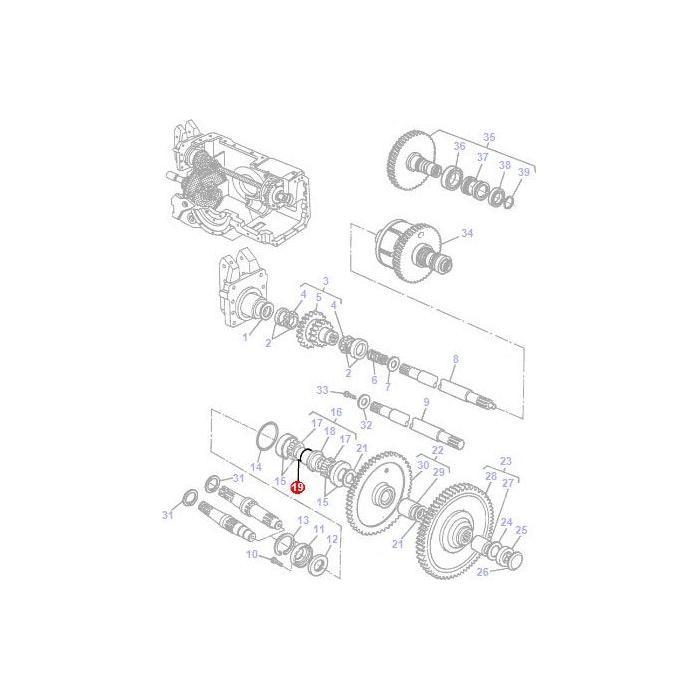 Massey Ferguson - O Ring - 1610254M1 - Farming Parts