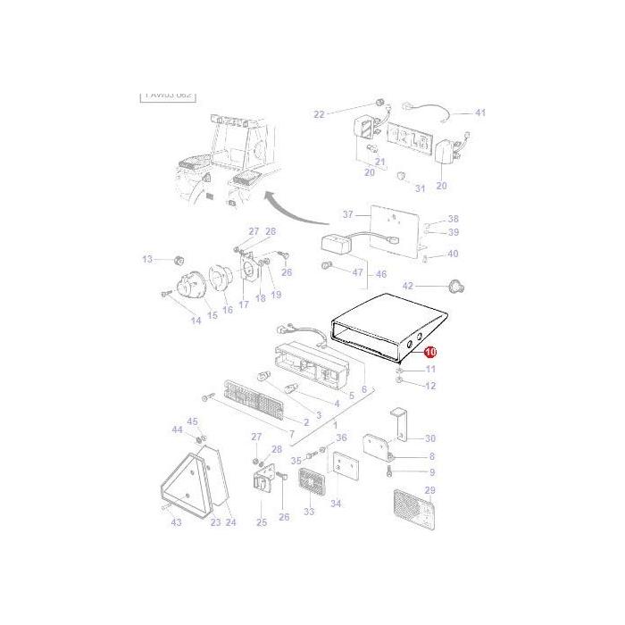 Massey Ferguson - Case Assembly R/H - 3385410M91 - Farming Parts