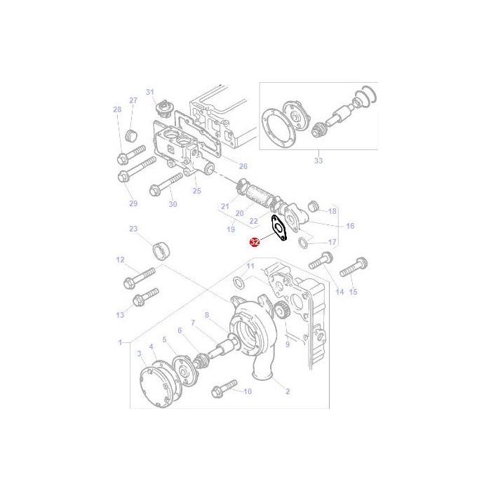 Massey Ferguson - Gasket - 3638698M1 - Farming Parts