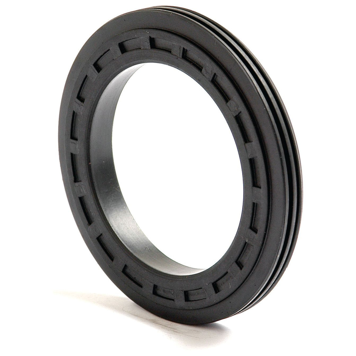 The Sparex Oil Seal (Part No. S.4234), measuring 52.5 x 76.5 x 9.5mm, is a black circular rubber seal featuring an inner metal ring and a grooved outer edge, designed to prevent leaks in mechanical systems and compatible with Case IH equipment.