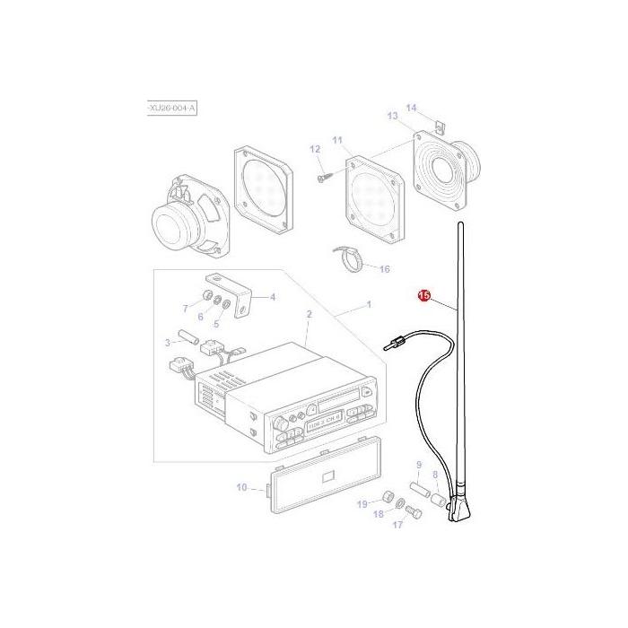Massey Ferguson - Aerial - 3701958M91 - Farming Parts
