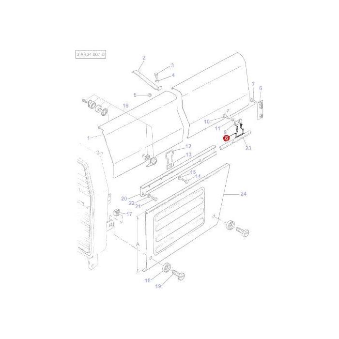 Massey Ferguson - Catch - 1694817M1 - Farming Parts