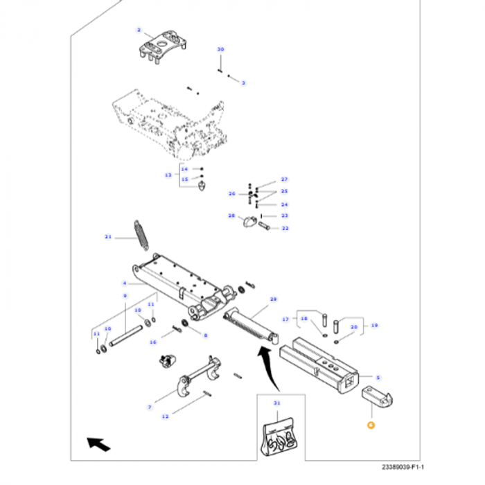 Massey Ferguson - Trailer Hitch - 4294269M1 - Farming Parts