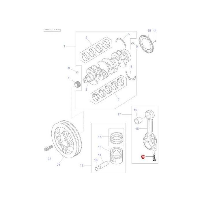 Massey Ferguson - Bolt Conrod - 4226968M1 - Farming Parts