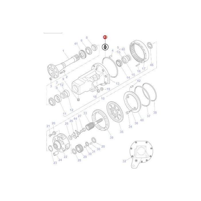 Massey Ferguson - Gasket - 4301296M3 - Farming Parts