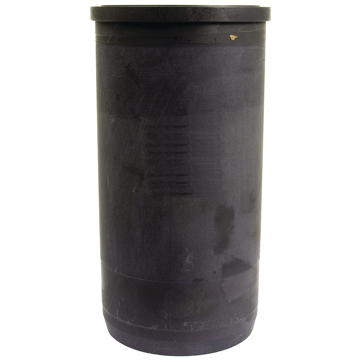 Image of a large, black, cylindrical container with a lid, featuring a 100mm bore and reminiscent of the durable Piston Liner (Finished) used in Leyland 384 machinery. This is the Sparex Part No.S.43380 from the Sparex brand.