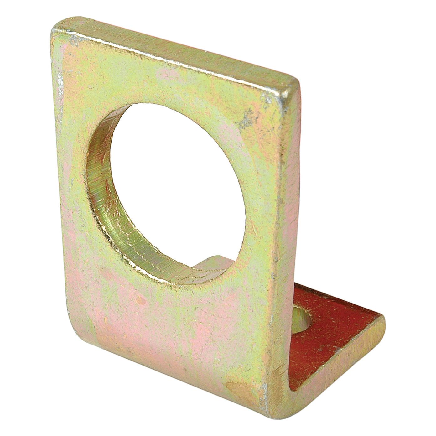 The Sparex Hydraulic Quick Release Mounting Bracket (Single) | Sparex Part No.S.4408, with a square base and a large circular hole, is designed for mounting or securing purposes.