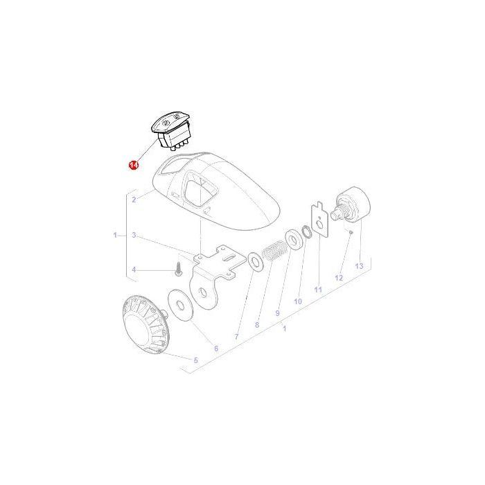 Massey Ferguson - Lift Switch - 3825176M1 - Farming Parts