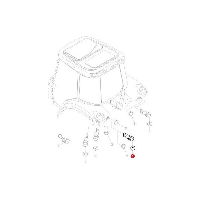 Massey Ferguson - Pto Switch on/off - 4284629M1 - Farming Parts