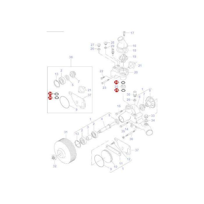 Massey Ferguson - O Ring - V614602950 - Farming Parts