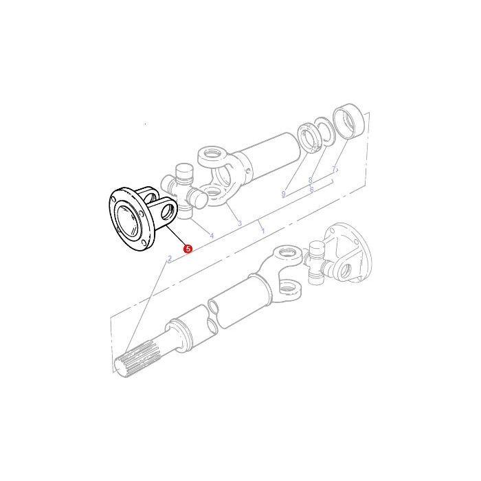 Massey Ferguson - Yoke - 3475908M1 - Farming Parts