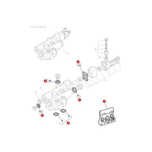 Fendt - Seal Kit Trailer Brake Valve - F716950030010 - Farming Parts