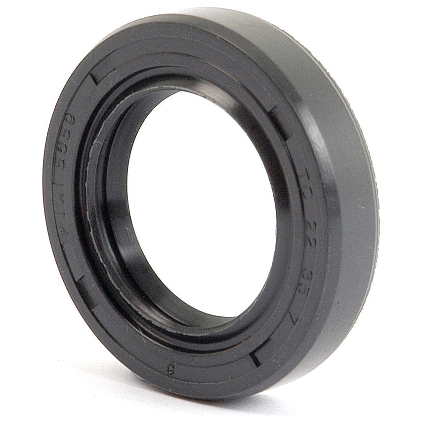 Close-up of a black, cylindrical mechanical seal with engraved markings on its surface, featuring a double lip design and Metric Rotary Shaft Seal specifications. This specific product is the Sparex Metric Rotary Shaft Seal, 22 x 35 x 7mm Double Lip (Sparex Part No. S.50192).