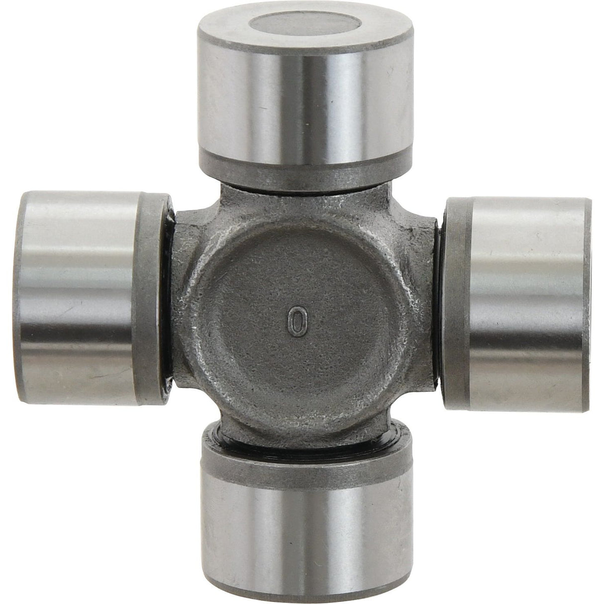 A Sparex Universal Joint - 41 x 108mm (Standard Duty), Sparex Part No. S.51983, features four cylindrical bearings positioned at right angles and is commonly used in automotive and mechanical applications to transfer rotational power.