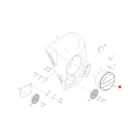 Fendt - Hella Glass Lens - F716900020040 - Farming Parts