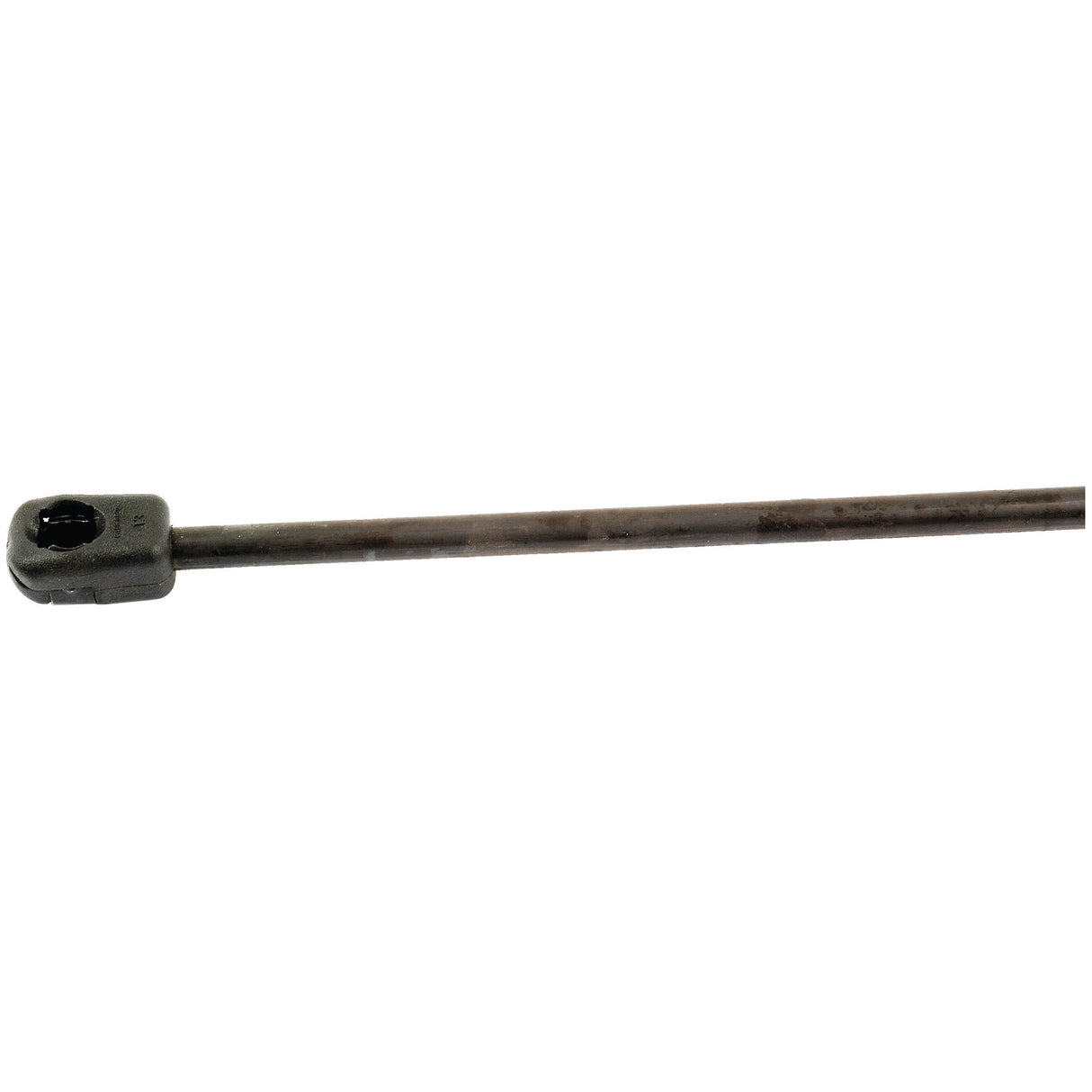 A close-up image of the Sparex Gas Strut (S.52884) - a long, thin metal rod with a socket end, measuring 500mm in total length and ideal for applications requiring a 209mm stroke in an Agristrut gas strut.