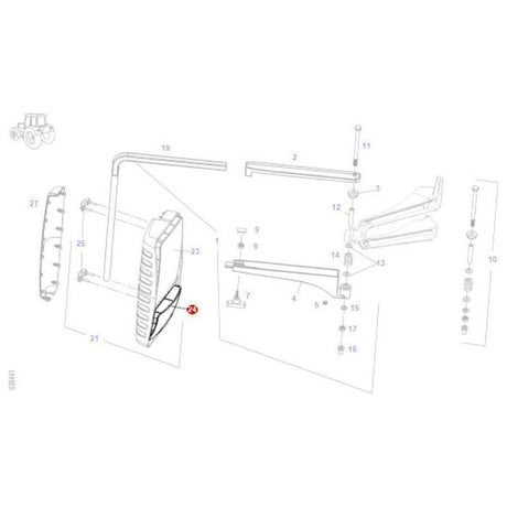 Fendt - Mirror Glass - F931812153020 - Farming Parts