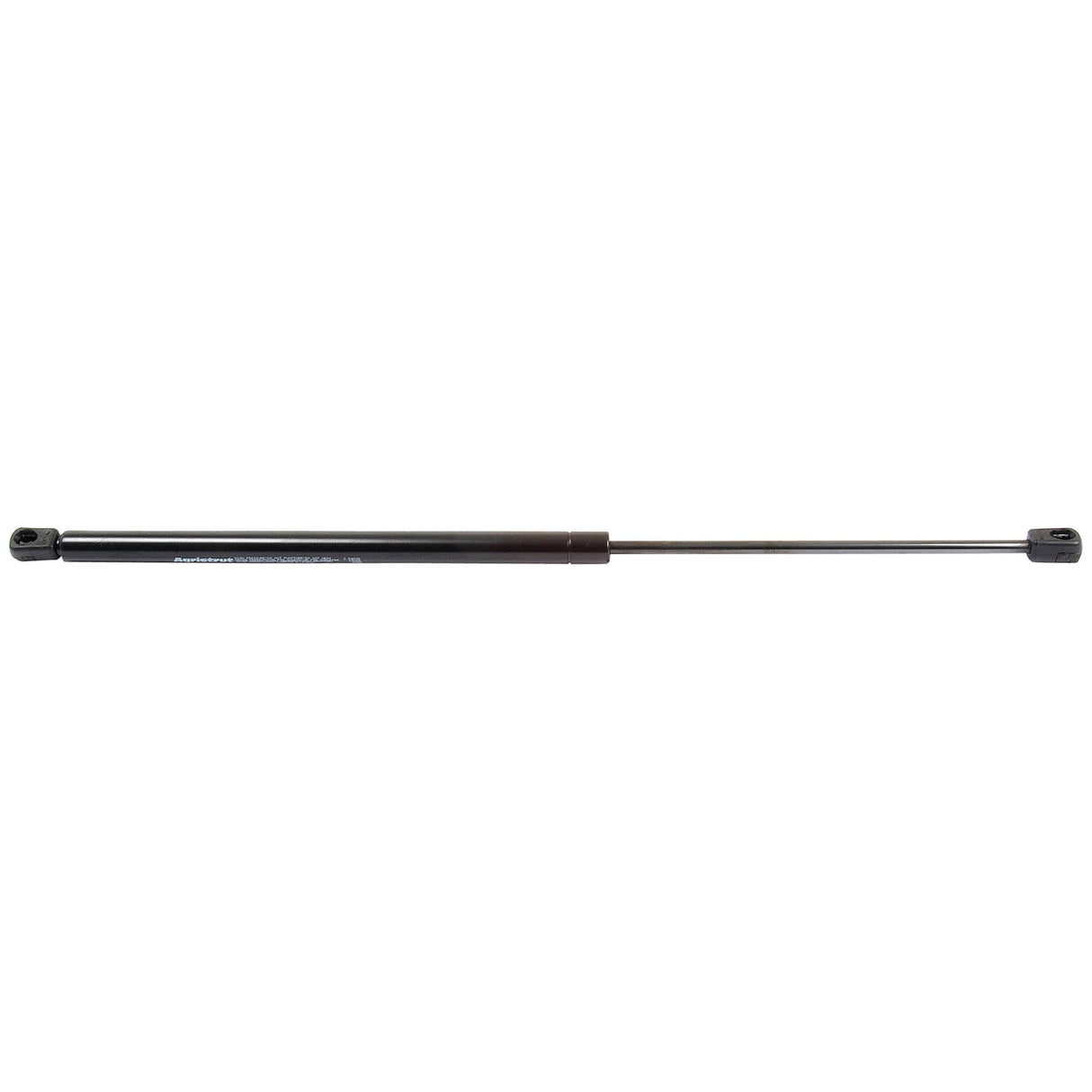 The Sparex Gas Strut (S.54538), with a total length of 570mm, features a 225mm ram stroke and metal rod. It comes equipped with mounting brackets at both ends and is designed to provide lift and support in applications such as automotive hoods and hatchbacks.