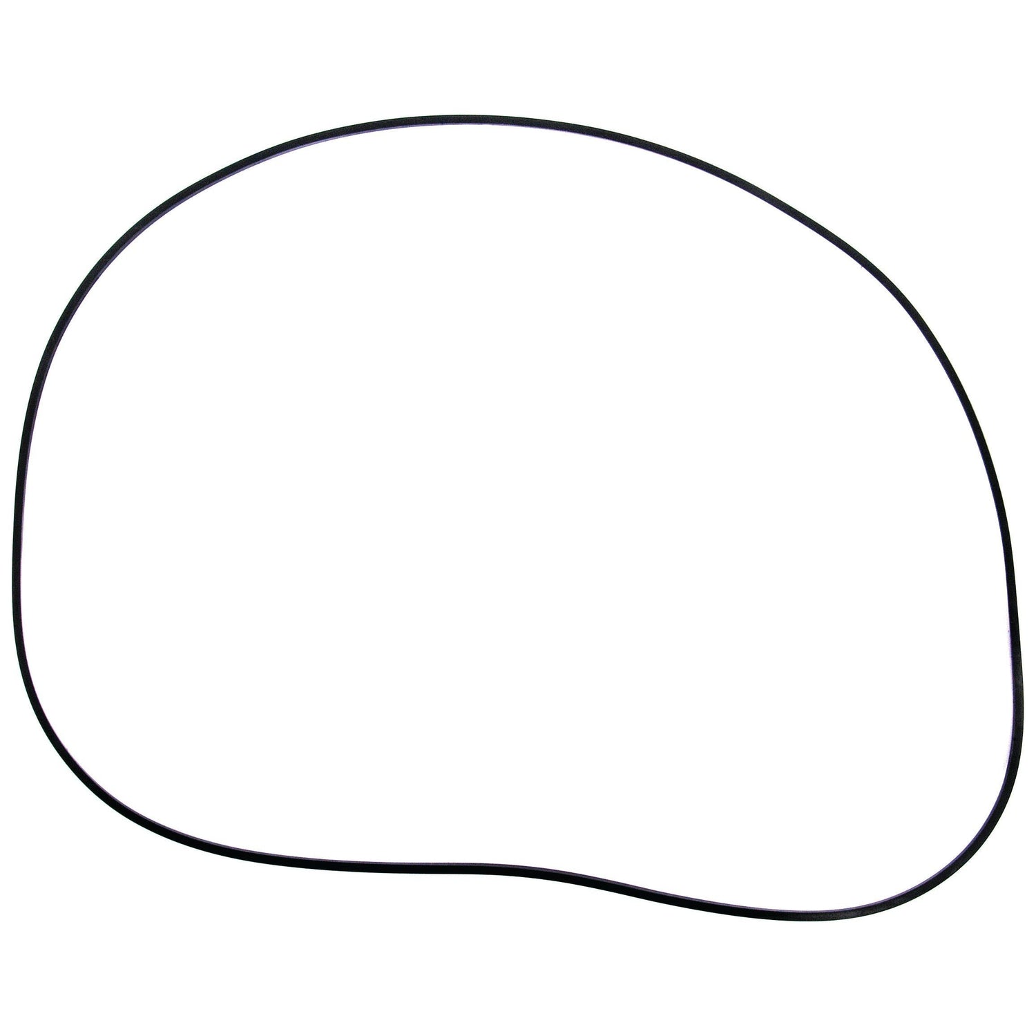 A black, irregularly shaped loop resembling an asymmetrical oval on a white background, reminiscent of the fluid design seen in the Sparex O Ring (Part No. S.59161).