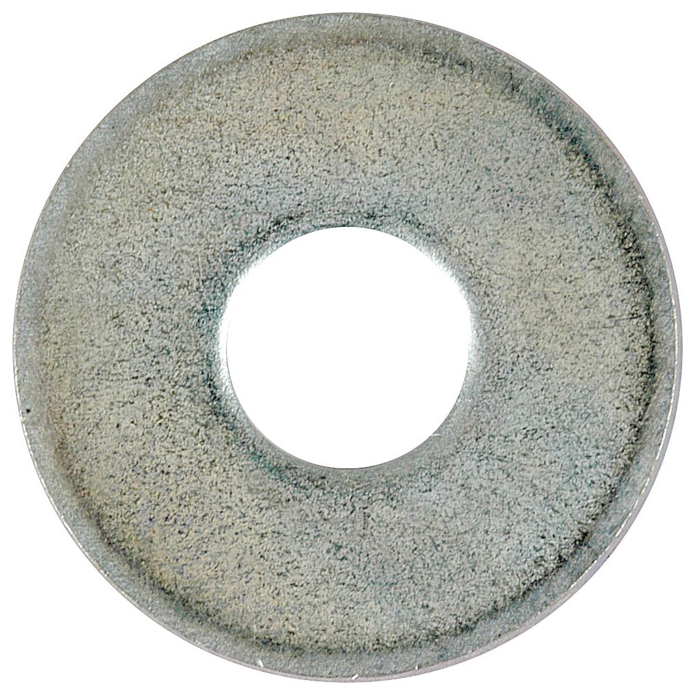 The Sparex Metric Flat Washer (Sparex Part No. S.6876) is a zinc-plated component with an inner diameter of 12mm, outer diameter of 37mm, and thickness of 3mm, conforming to DIN 9021A standards. This washer is typically used in mechanical applications to distribute the load of a threaded fastener.