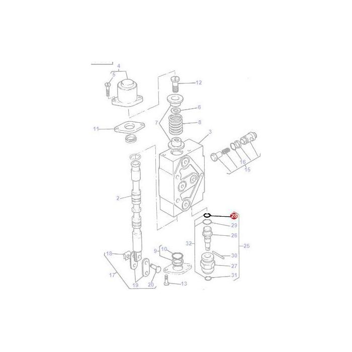 Massey Ferguson - Oring Distributor - 70930357 - Farming Parts