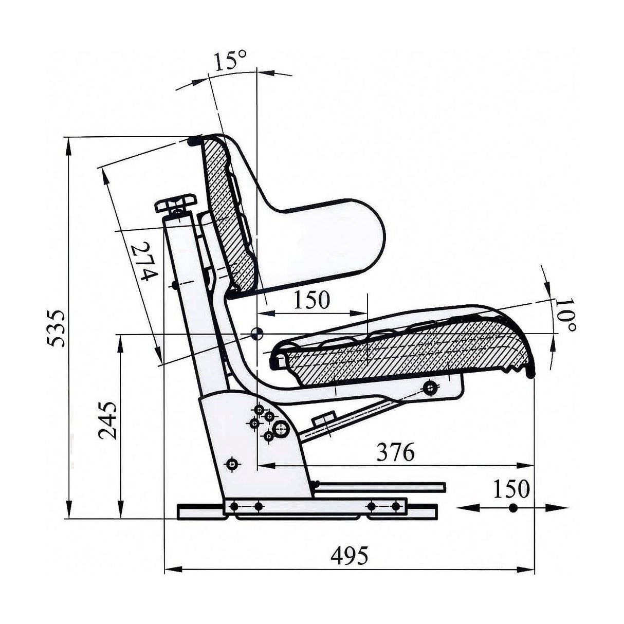 Sparex Seat Assembly
 - S.71050 - Farming Parts