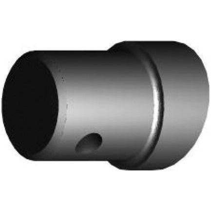 Image of a Sparex Loader Tine - Straight 960mm (Star fitting), with a hole, a rounded end, and maximum tine Ø specifications. Product number: S.74746.