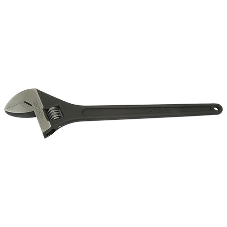 The Sparex Adjustable Spanner, Part No. S.757, measures 450mm (18'') in length and features a durable steel construction with a black handle and a movable jaw for gripping and turning objects.